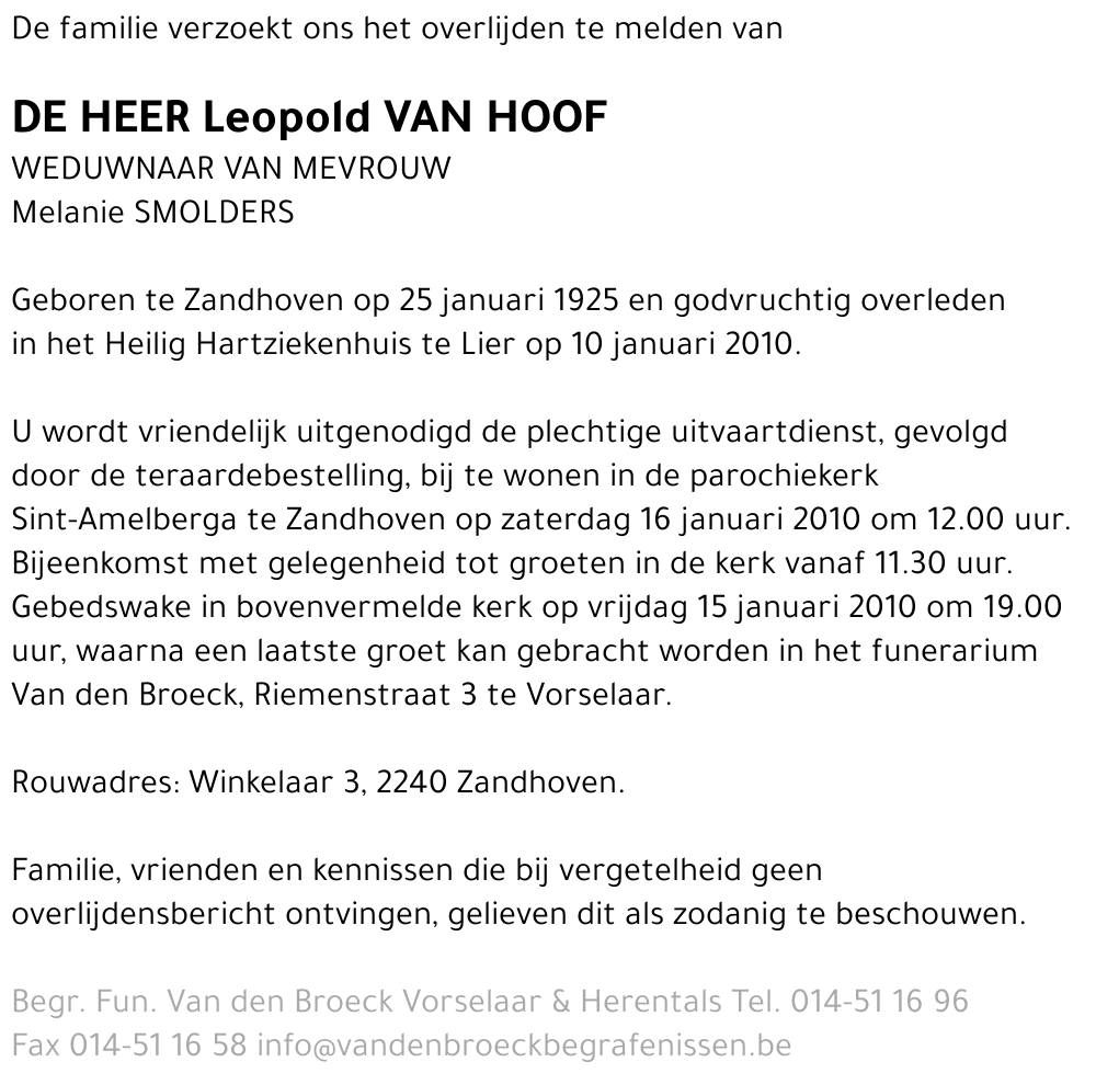 Leopold Van Hoof