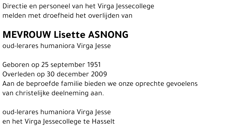 Lisette Asnong