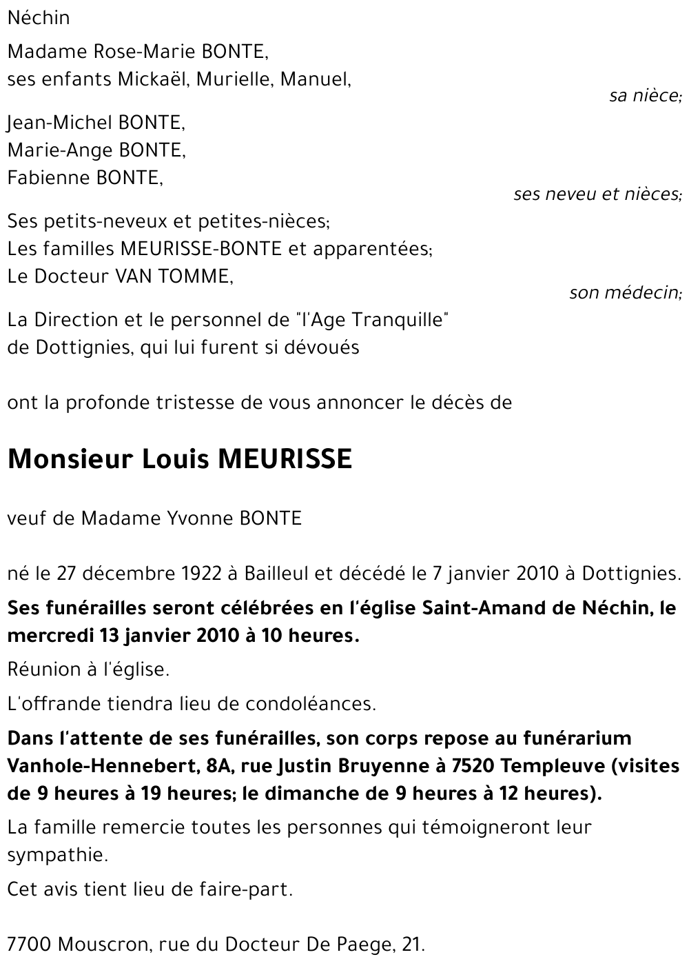 Louis MEURISSE
