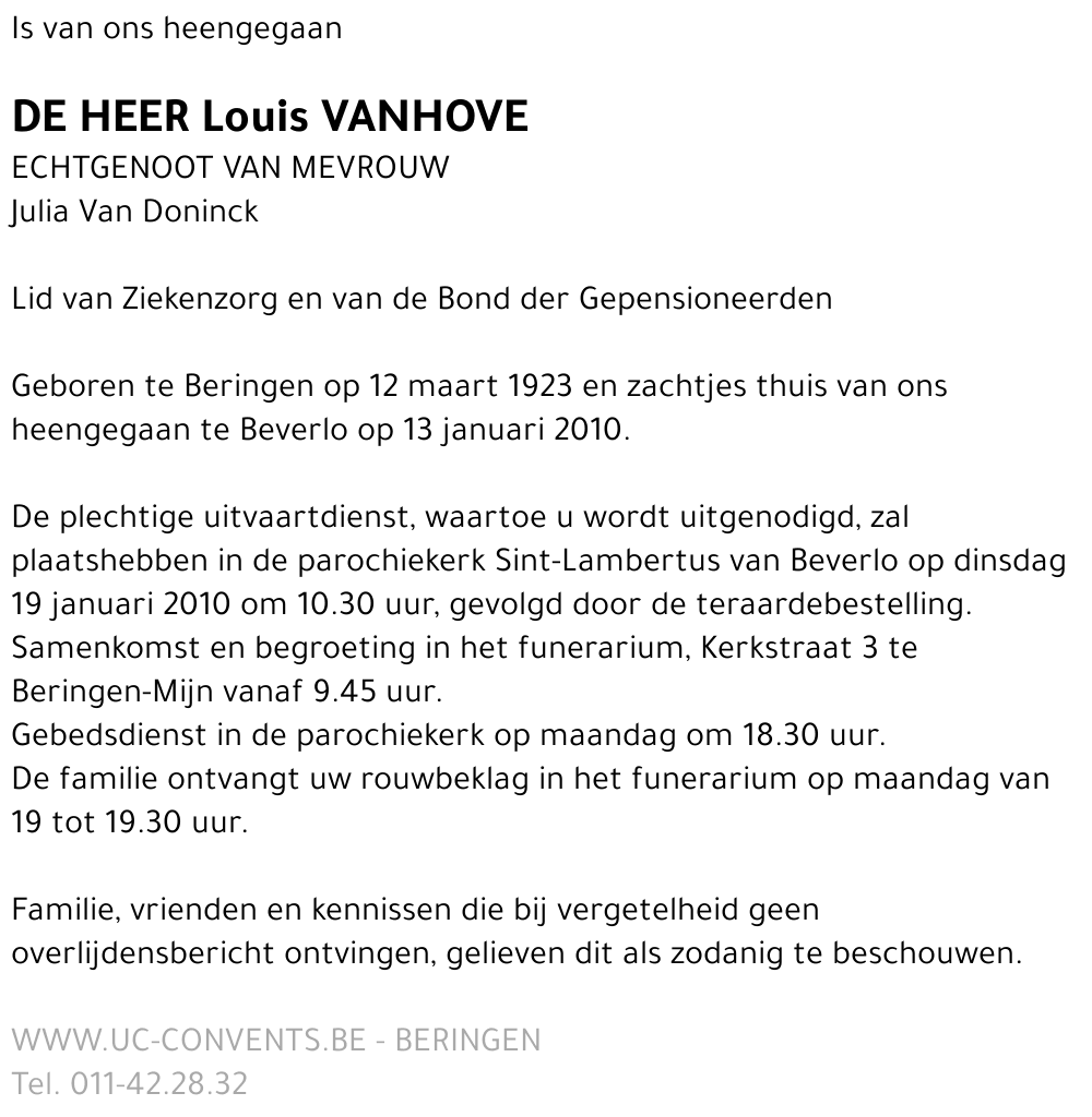 Louis Vanhove