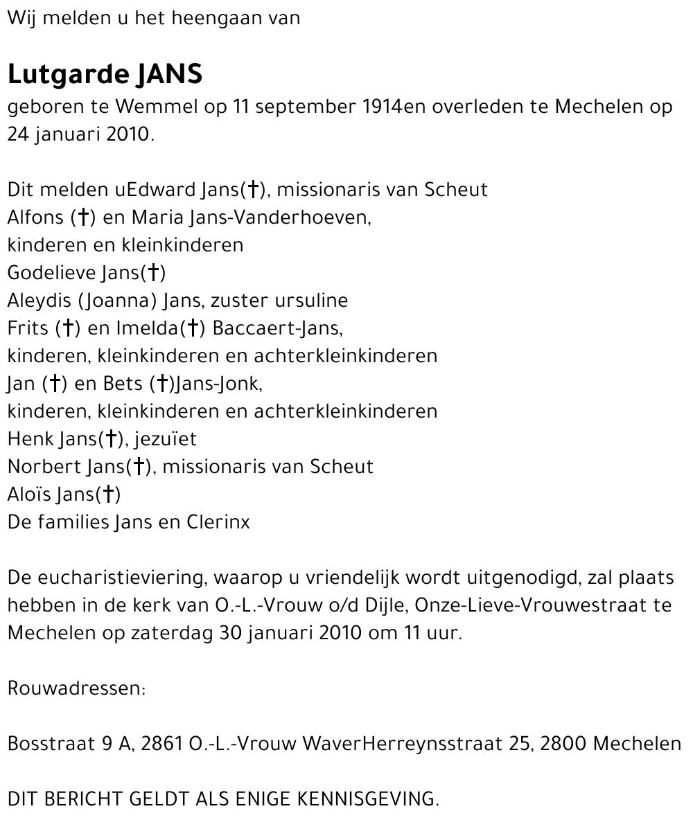 Lutgarde Jans