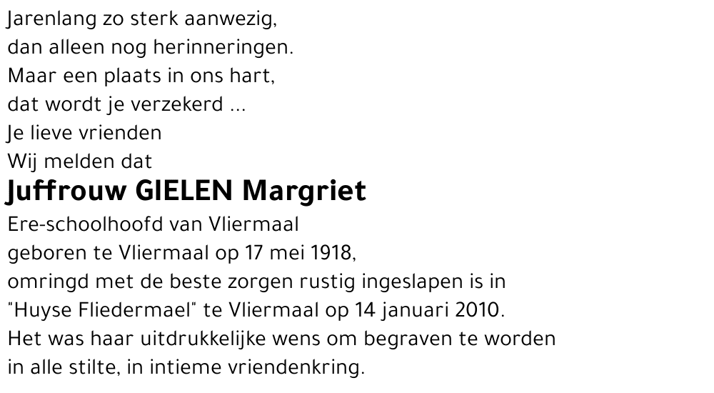 Margriet Gielen