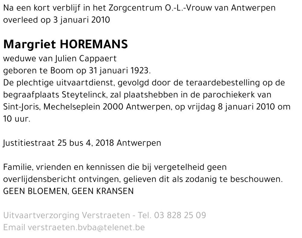Margriet Horemans