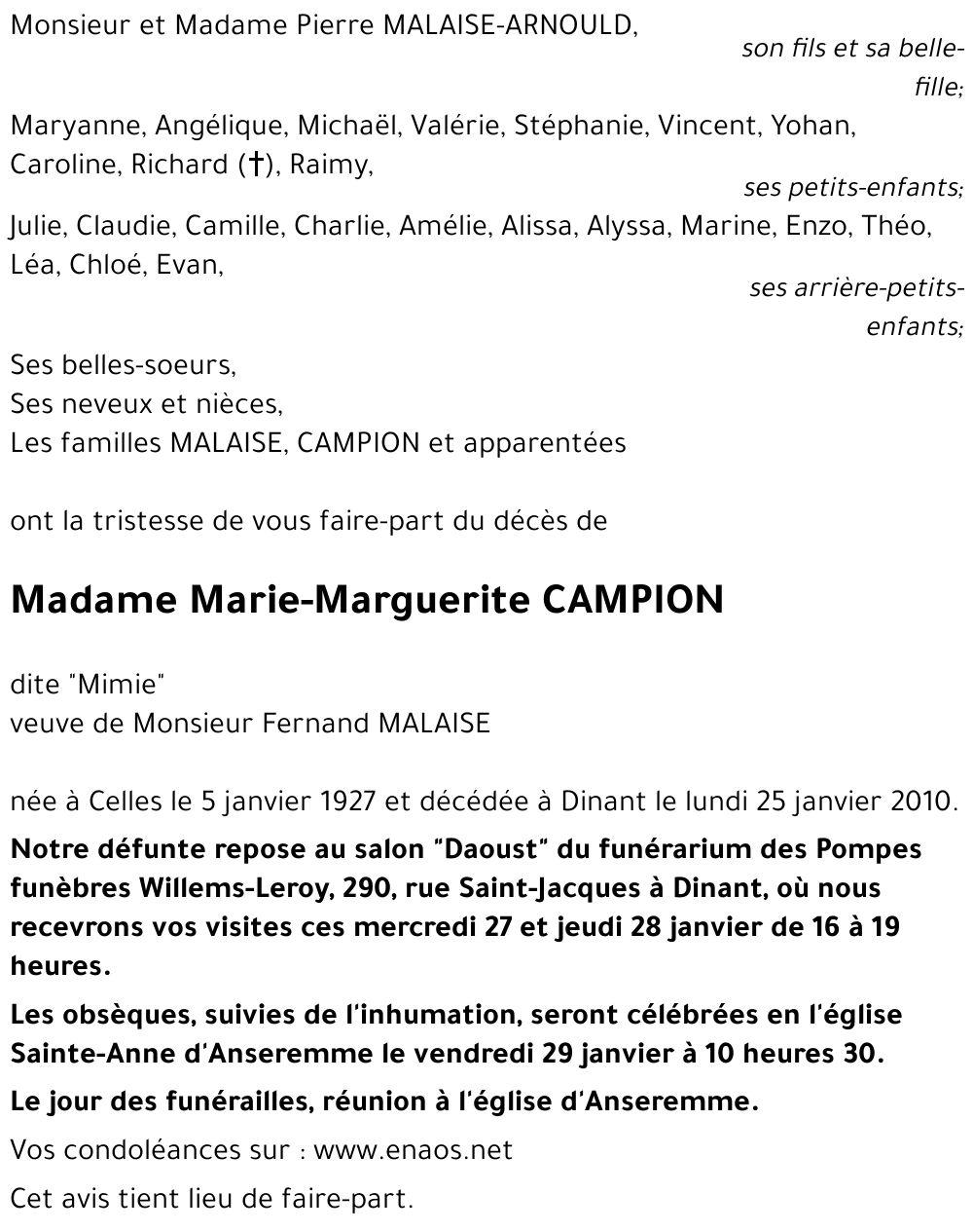 Marie CAMPION