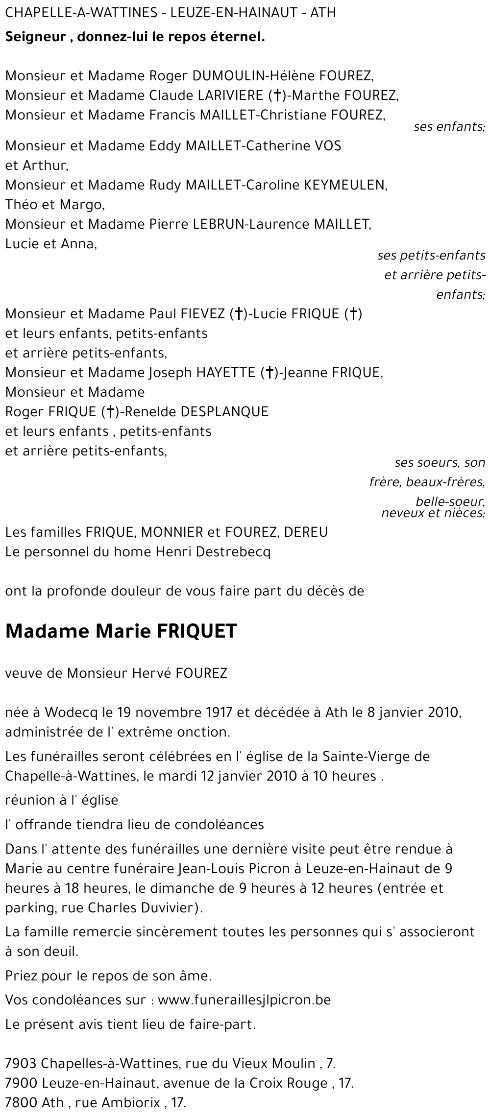 Marie FRIQUET