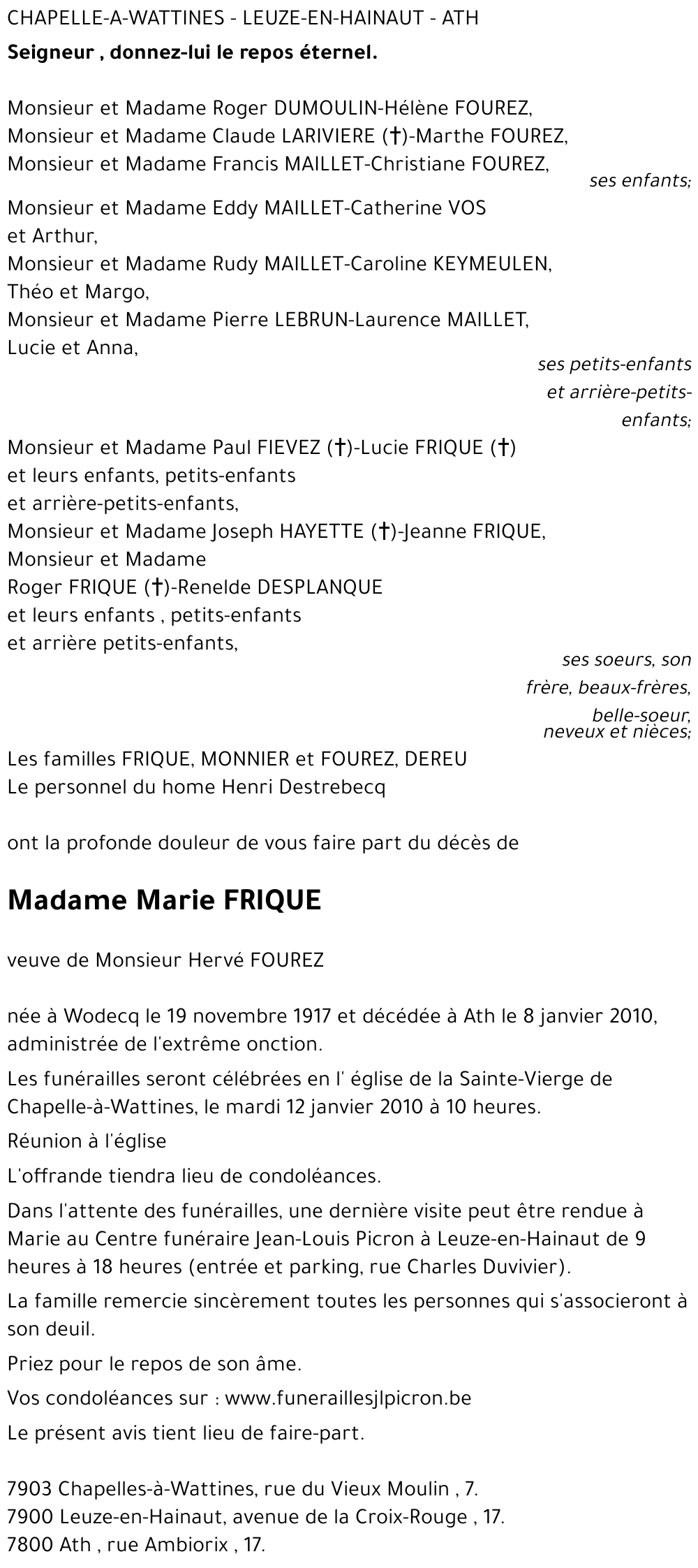 Marie FRIQUET
