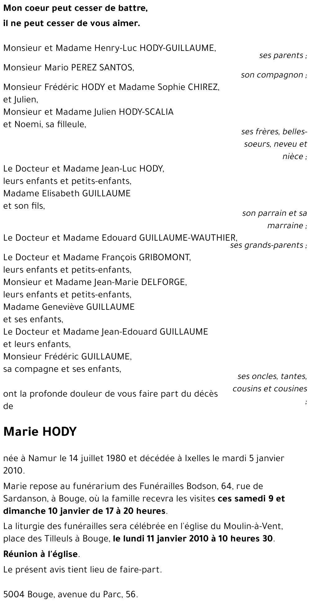 Marie HODY