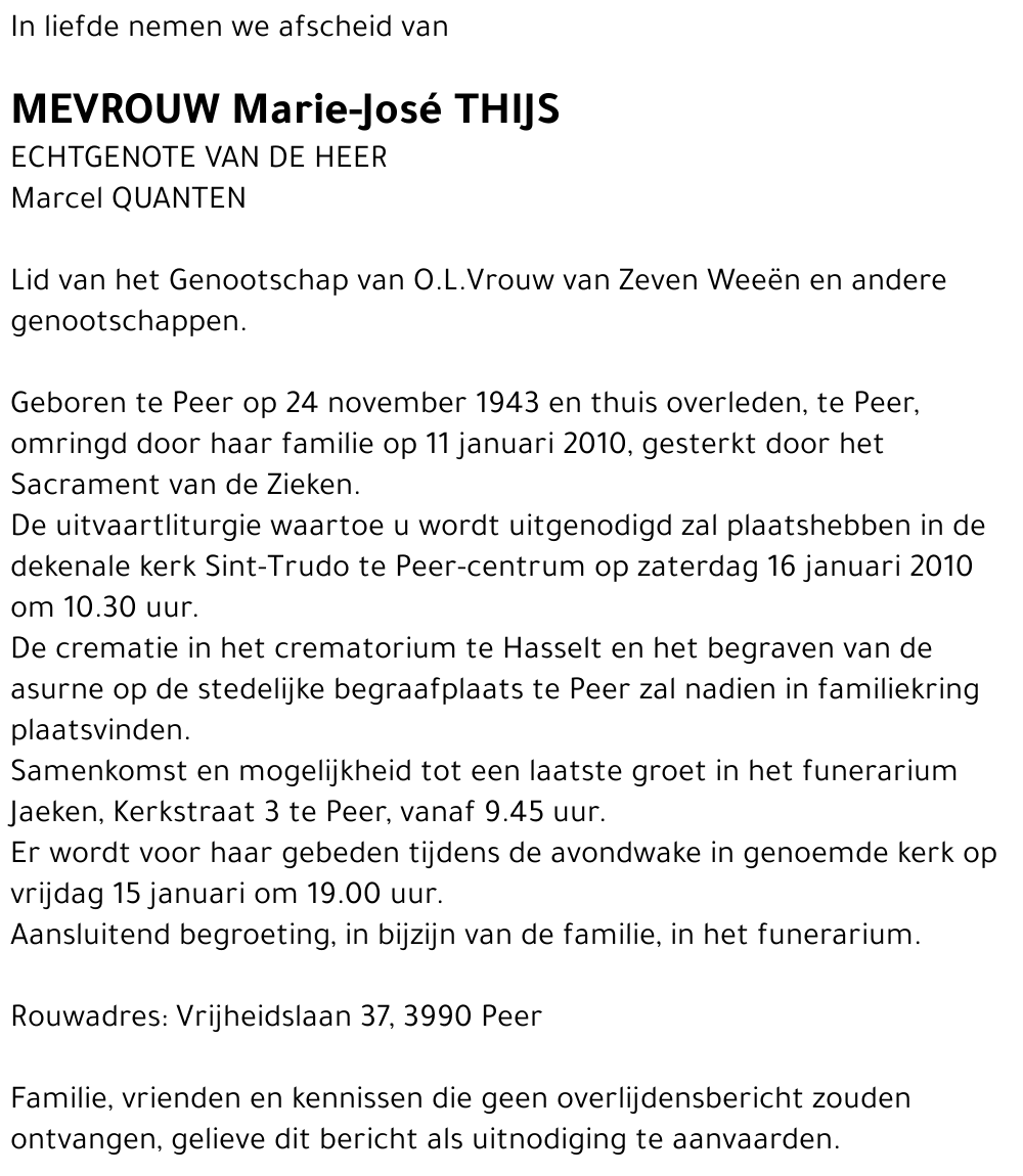 Marie-Jose THIJS