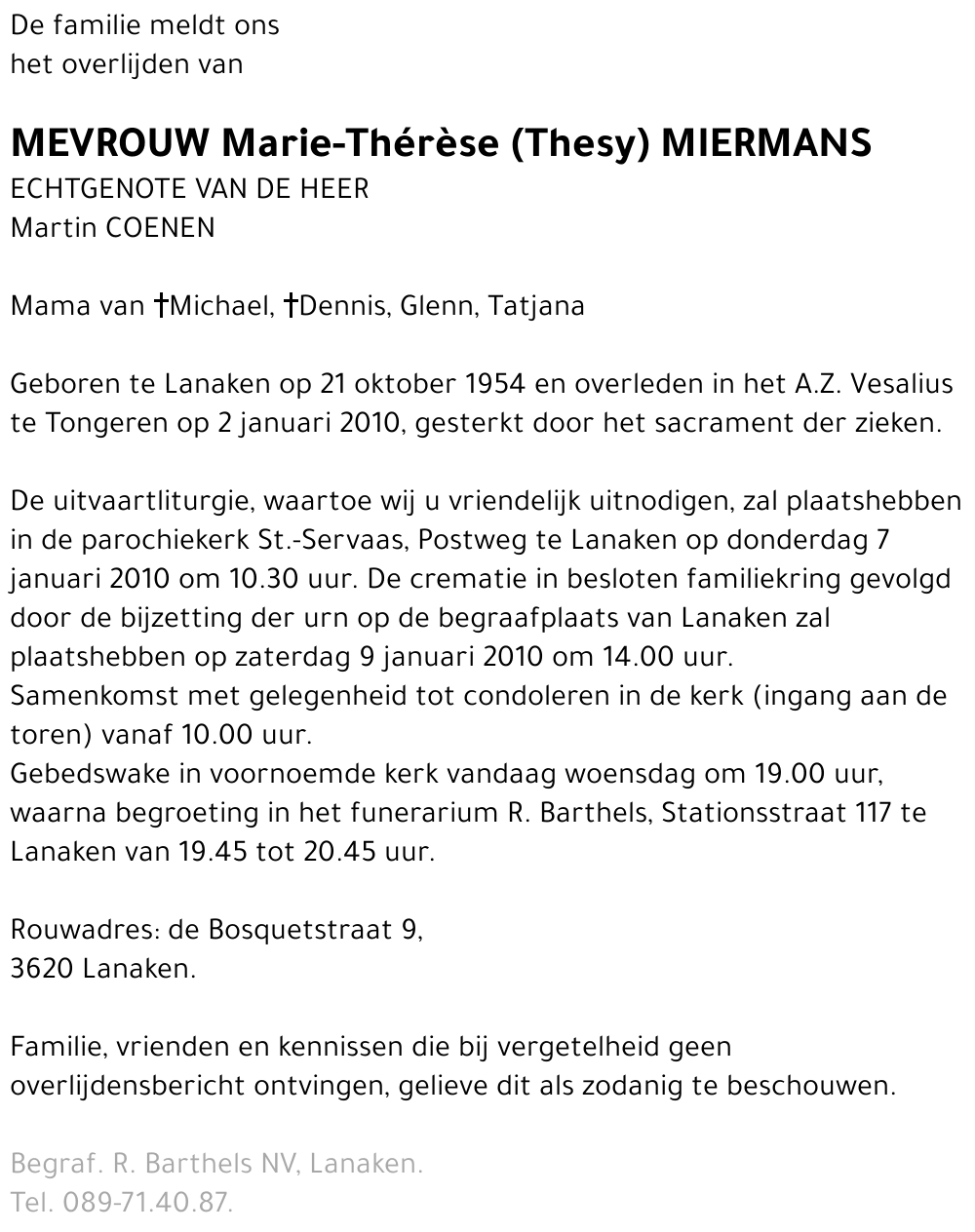 Marie-Therese Miermans