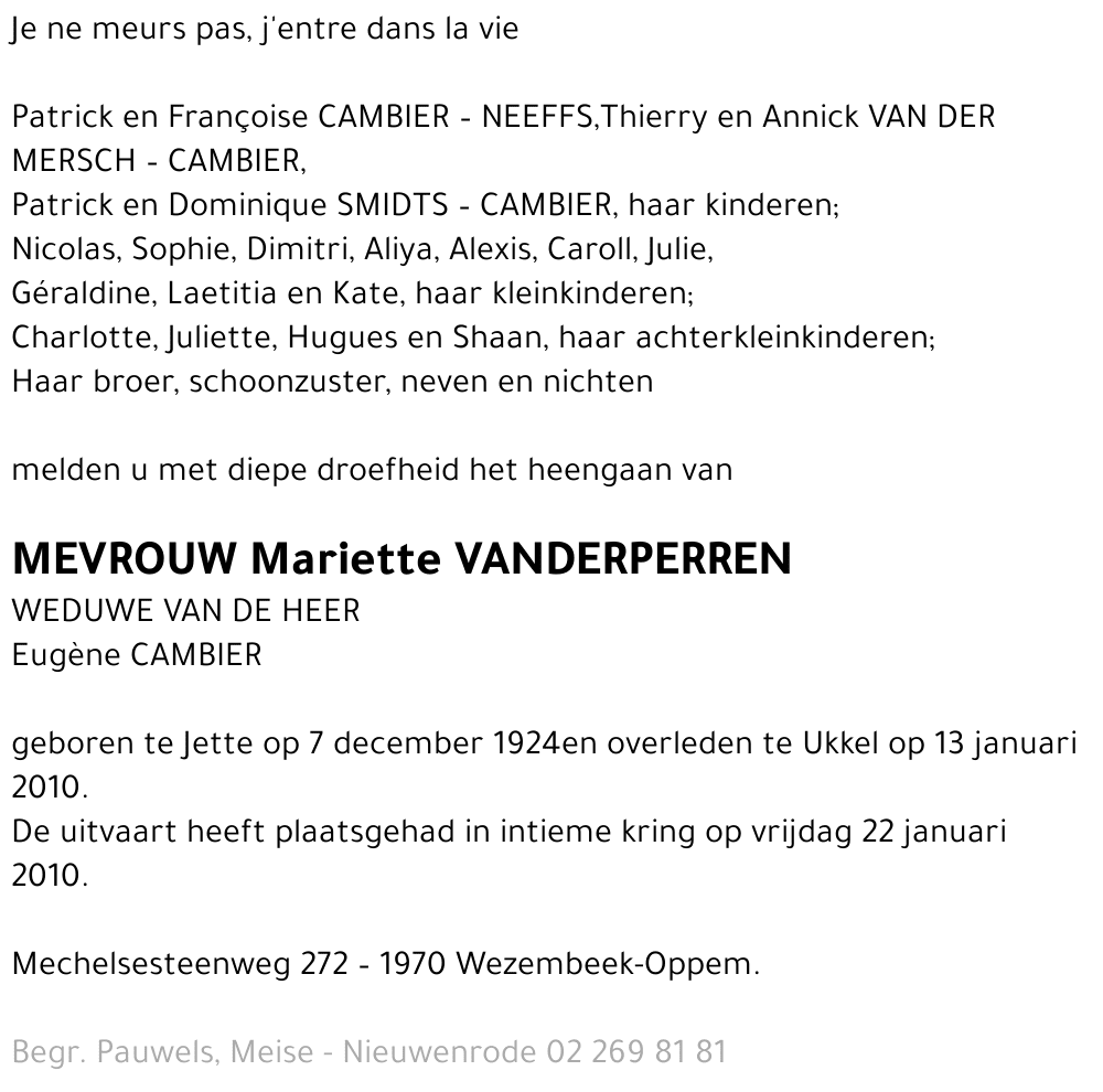 Mariette Vanderperren