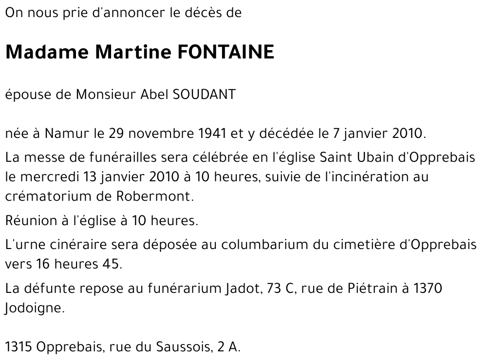 martine fontaine