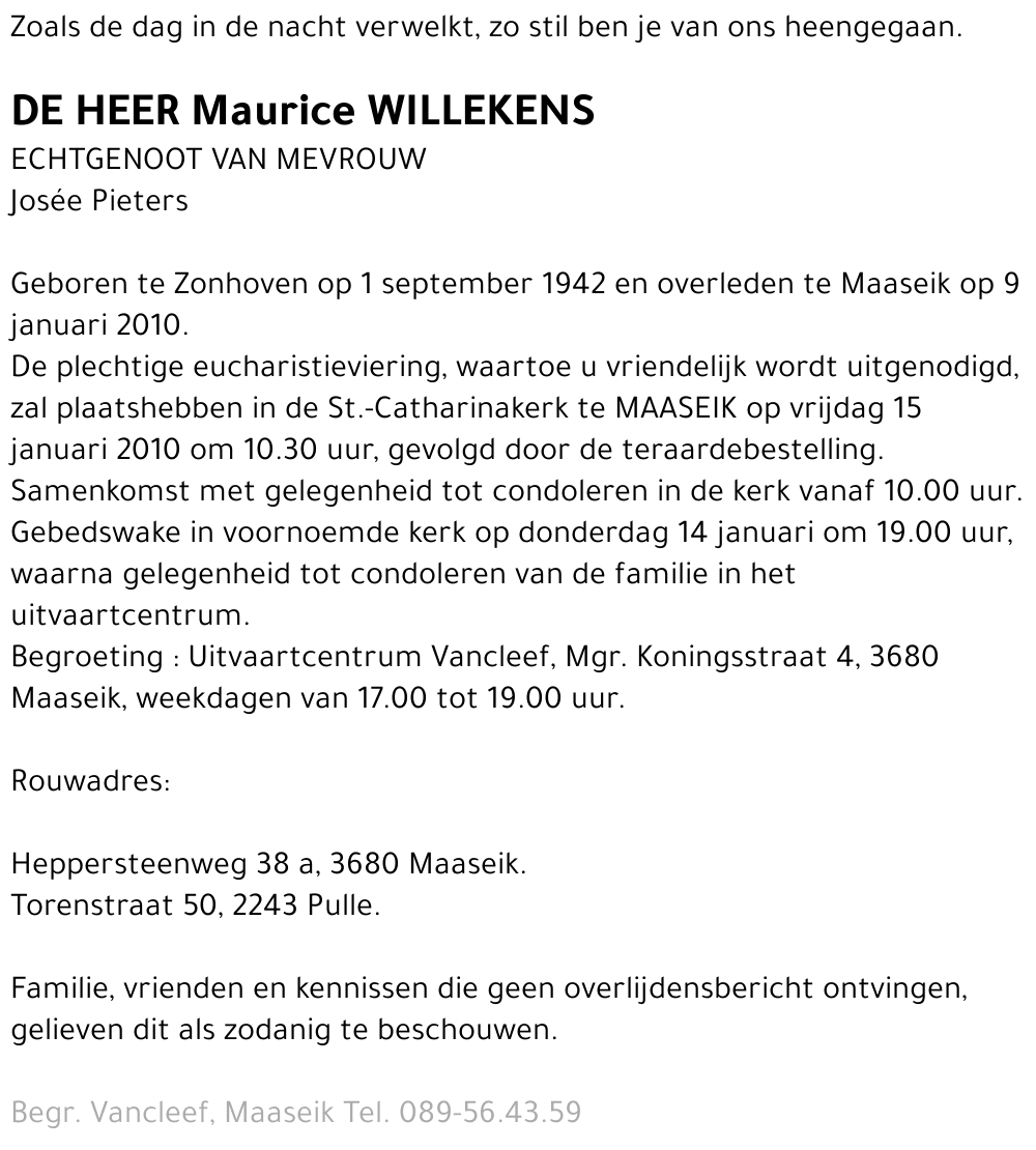 Maurice Willekens