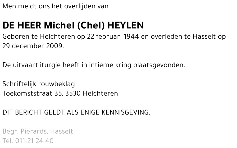 Michel (Chel) Heylen