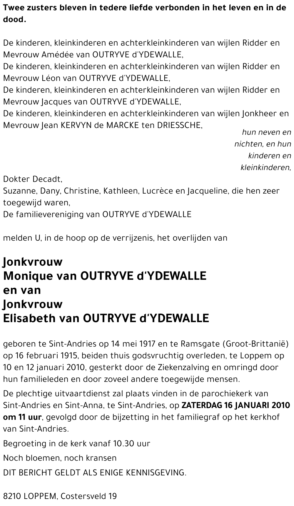 Monique van Outryve d'Ydewalle