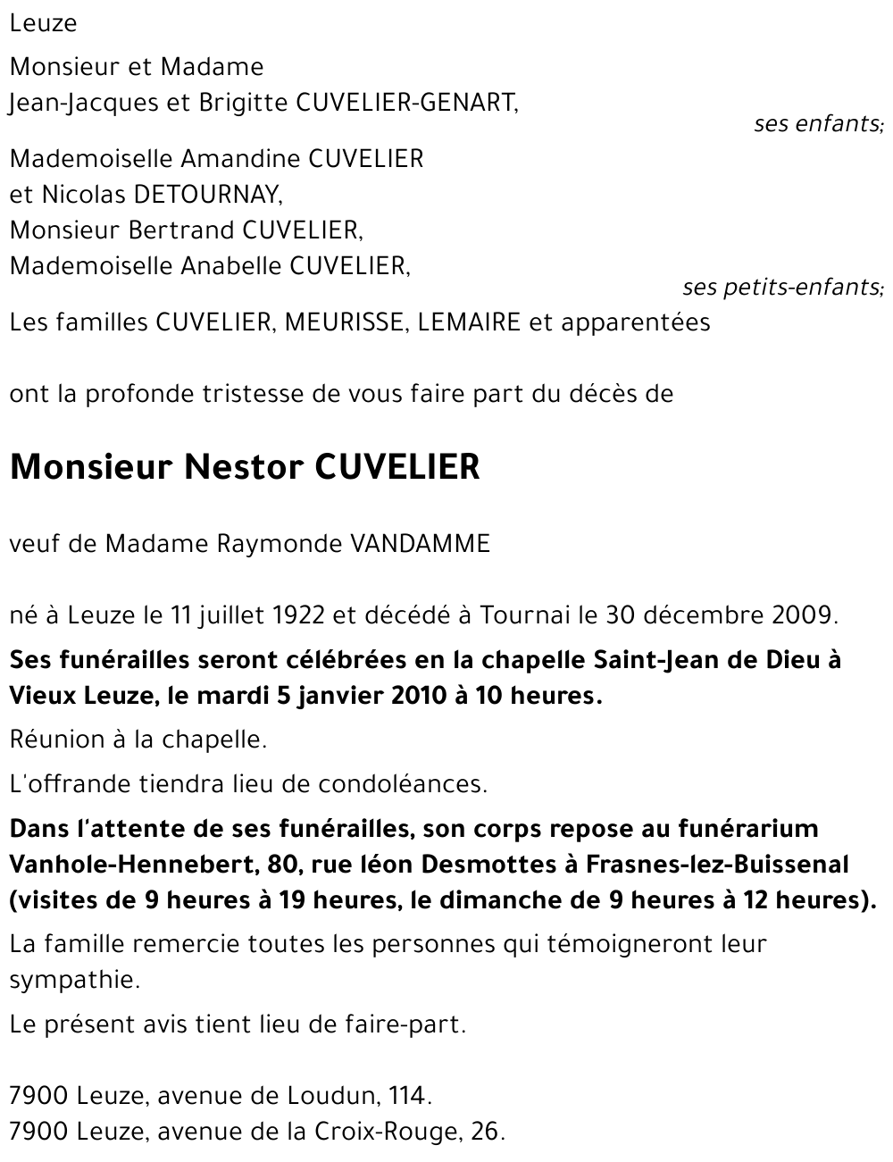 Nestor CUVELIER