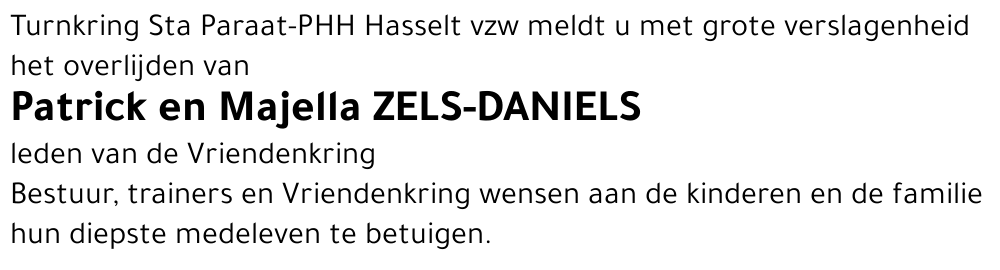 Patrick en Majella Zels-Daniels