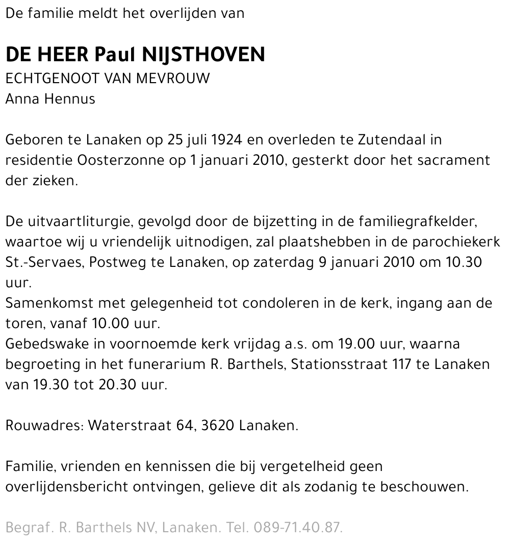 Paul Nijsthoven