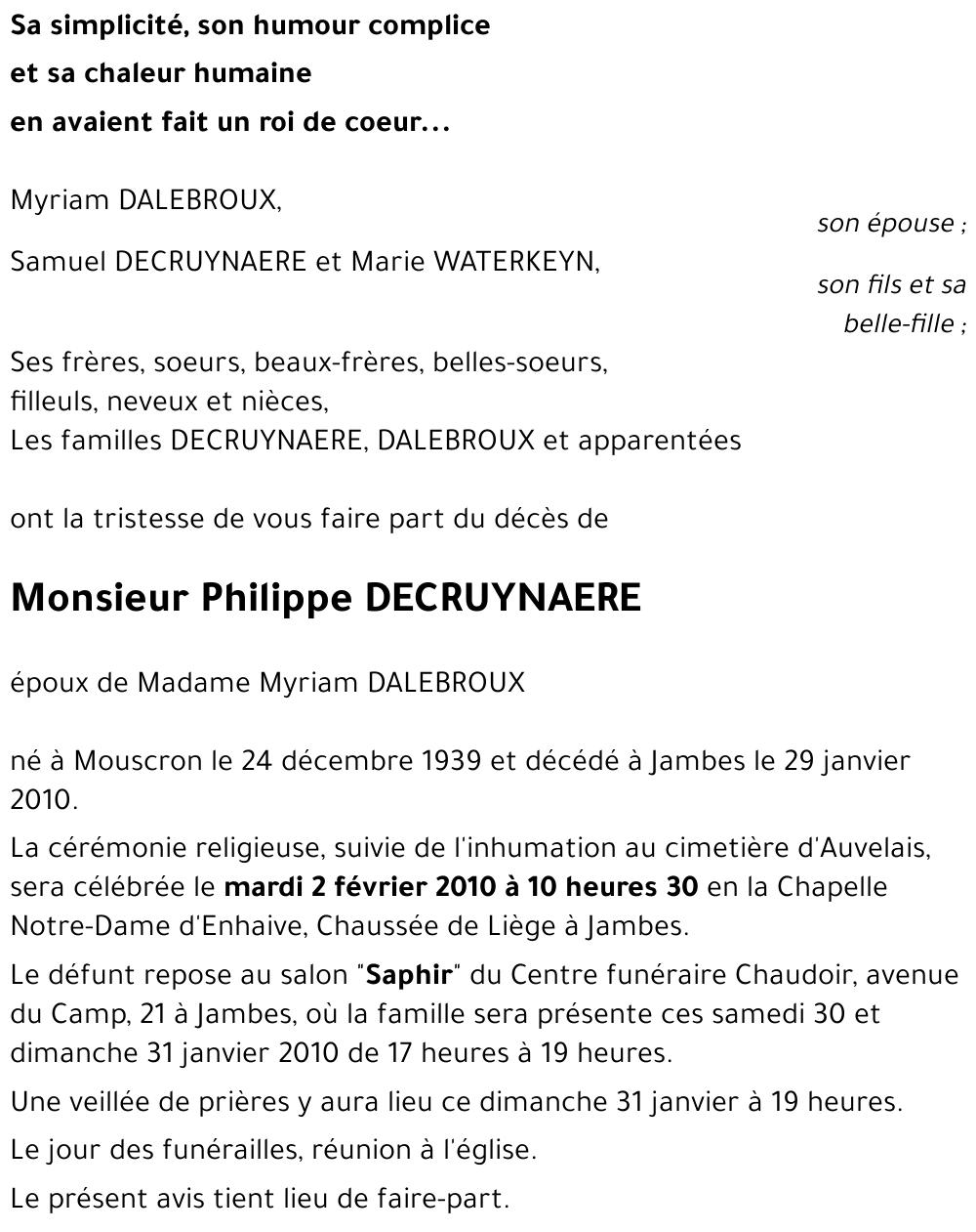 Philippe DECRUYNAERE