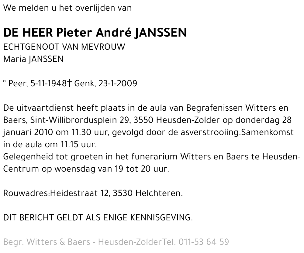 Pieter André Janssen