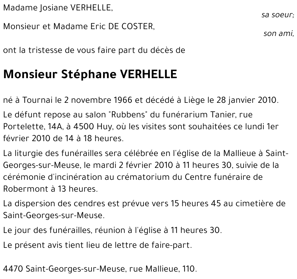 Stéphane VERHELLE