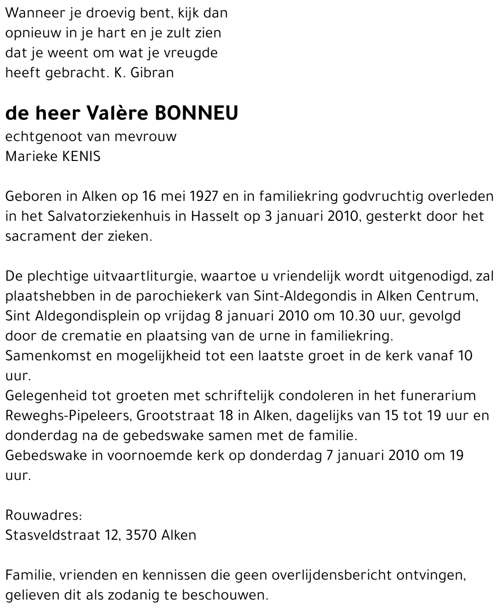 Valère Bonneu