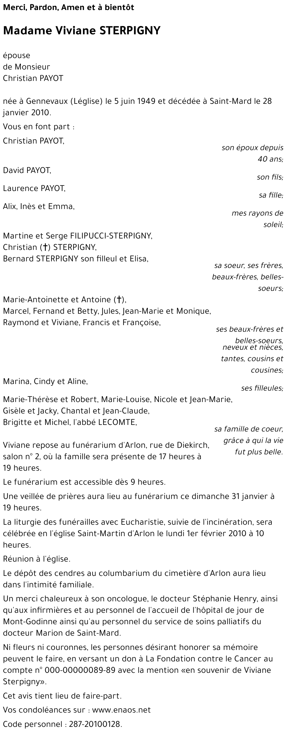 Viviane STERPIGNY