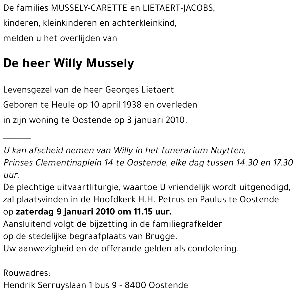 Willy Mussely