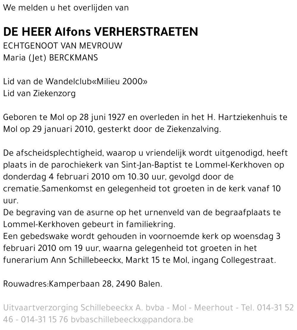 Alfons Verherstraeten