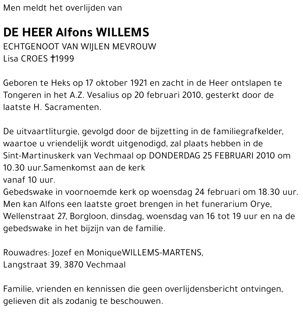 Alfons Willems