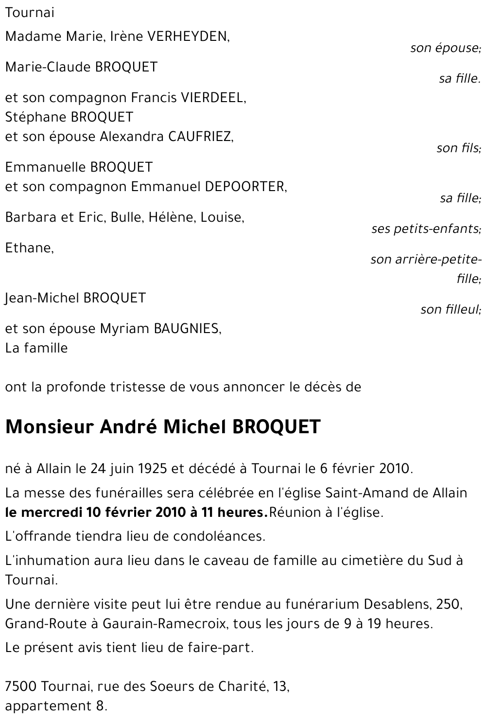 André BROQUET