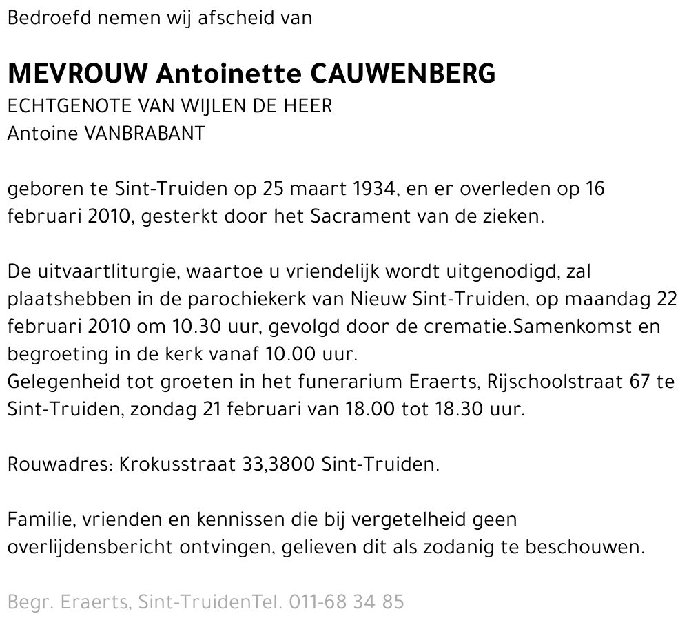 Antoinette Cauwenberg