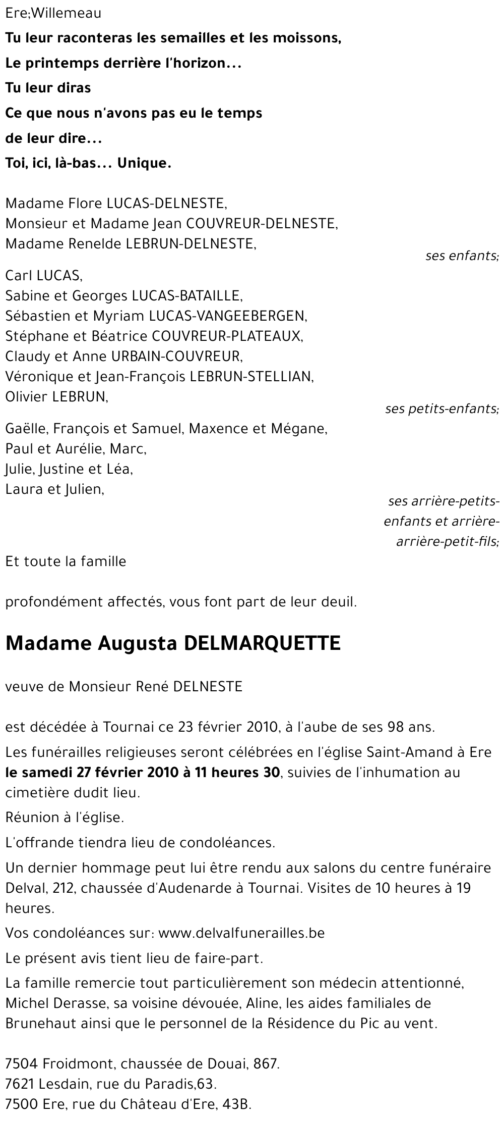 Augusta DELMARQUETTE