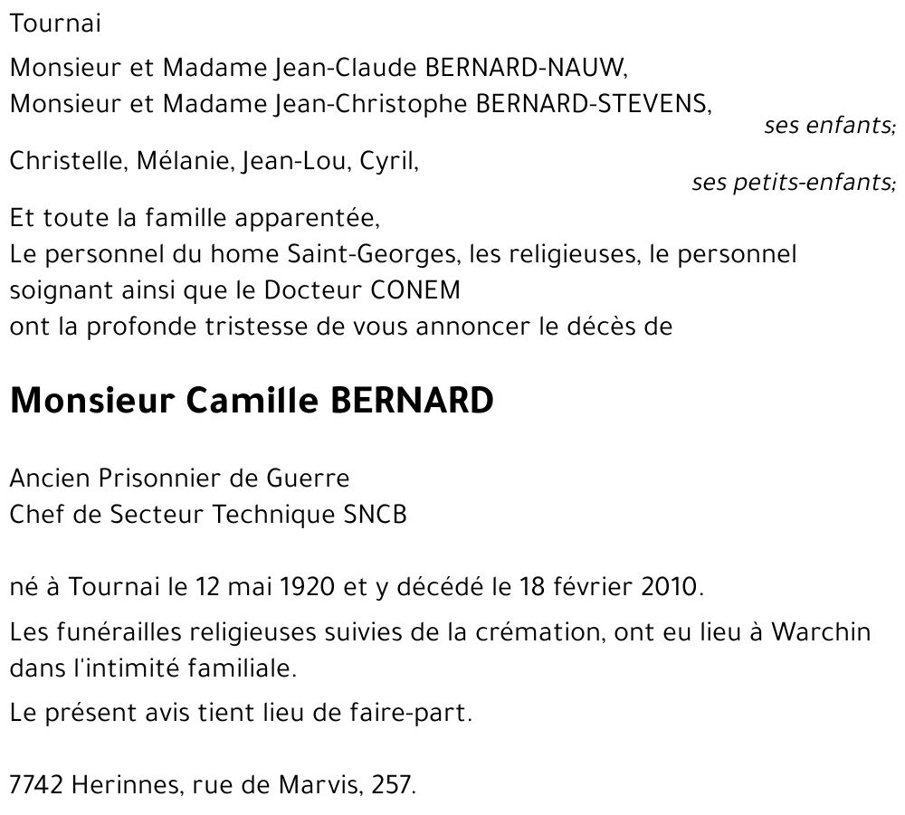 Camille BERNARD