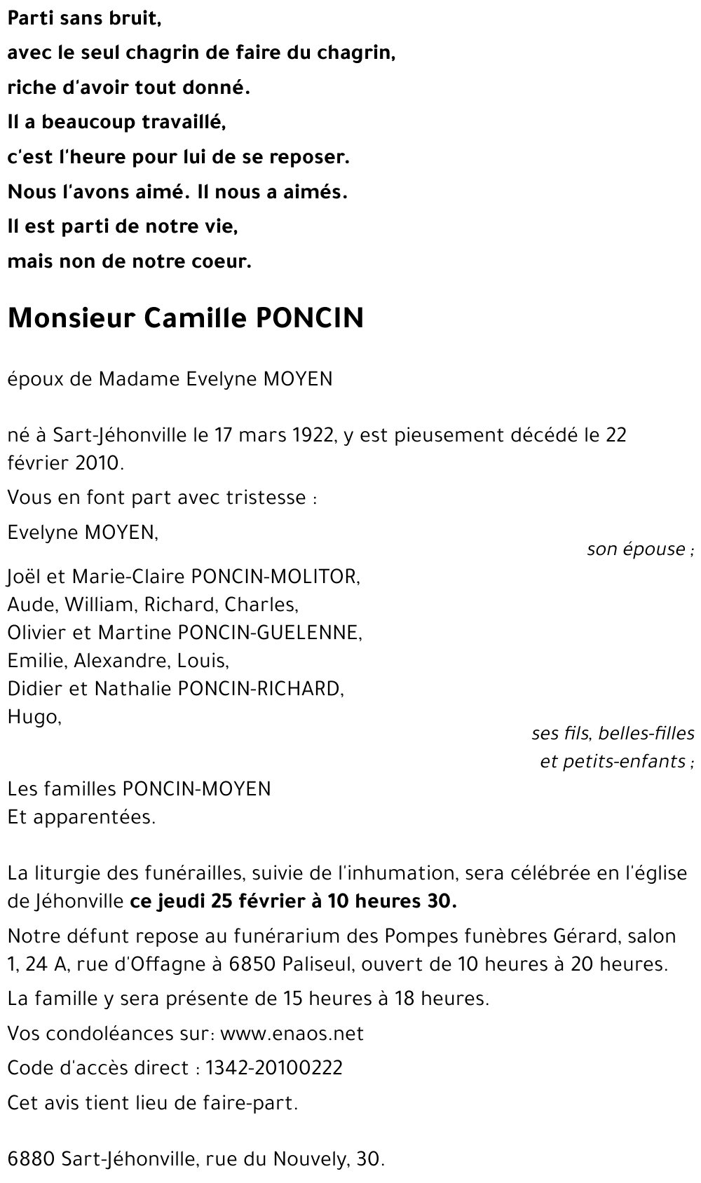 Camille PONCIN