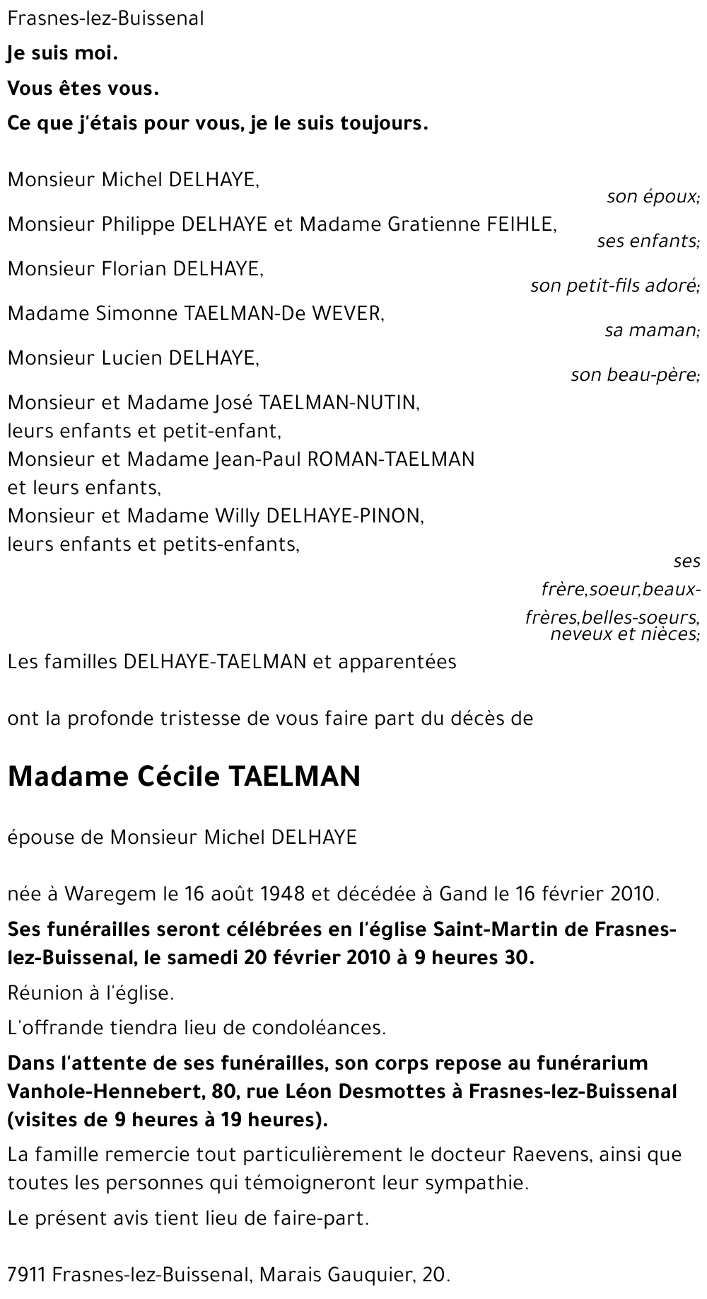 Cécile TAELMAN