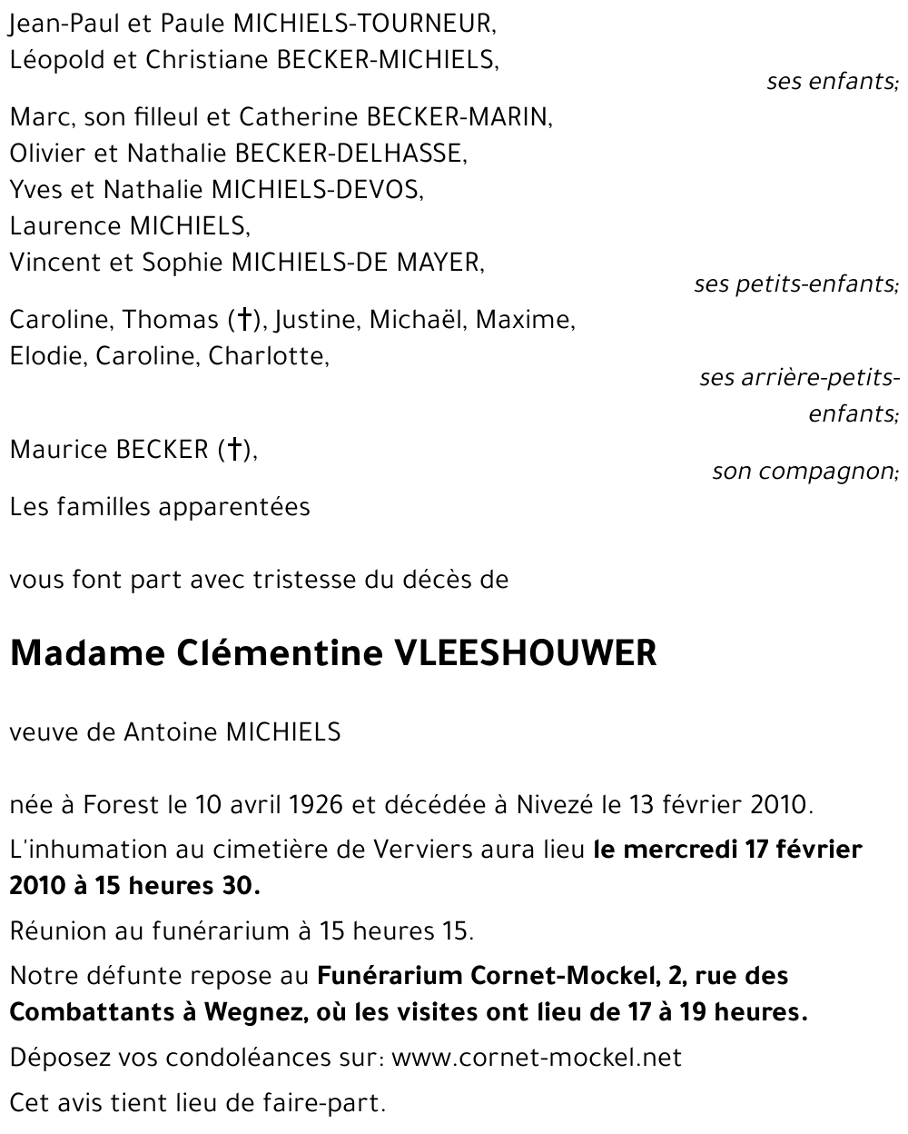 Clémentine VLEESHOUWER