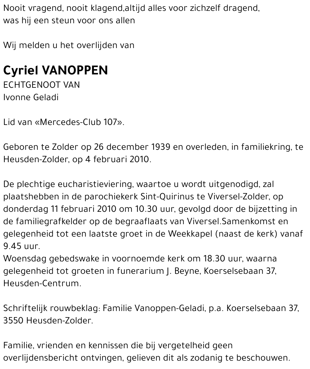 Cyriel Vanoppen