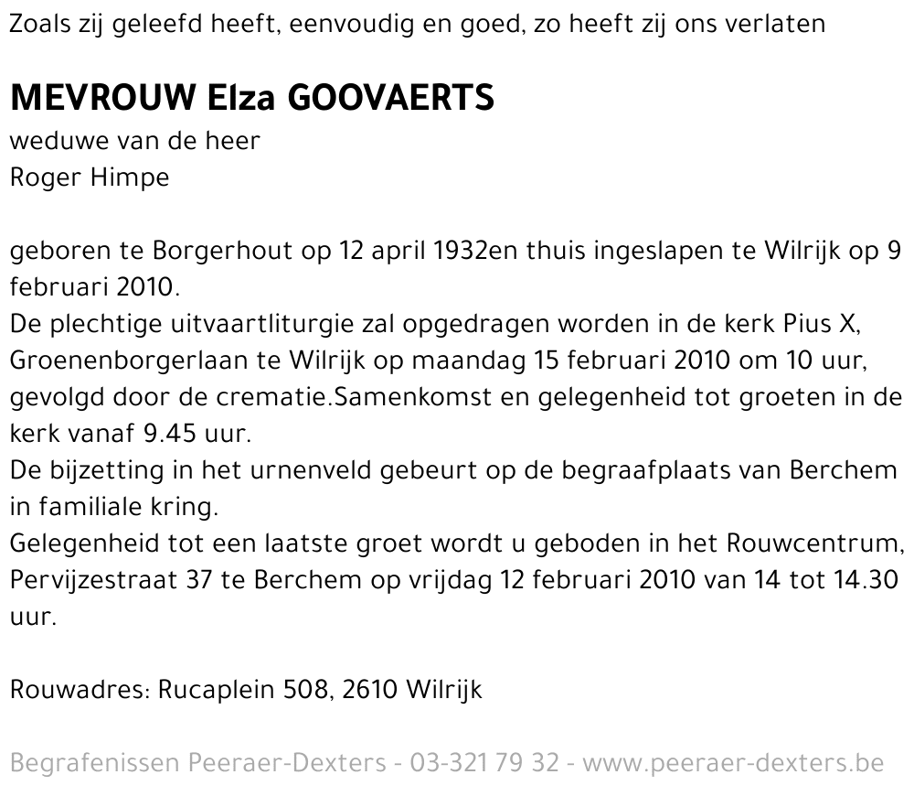 Elza Goovaerts