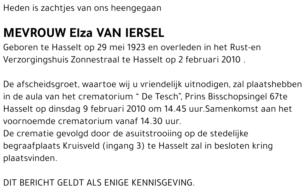 Elza van Iersel