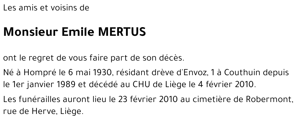 Emile MERTUS