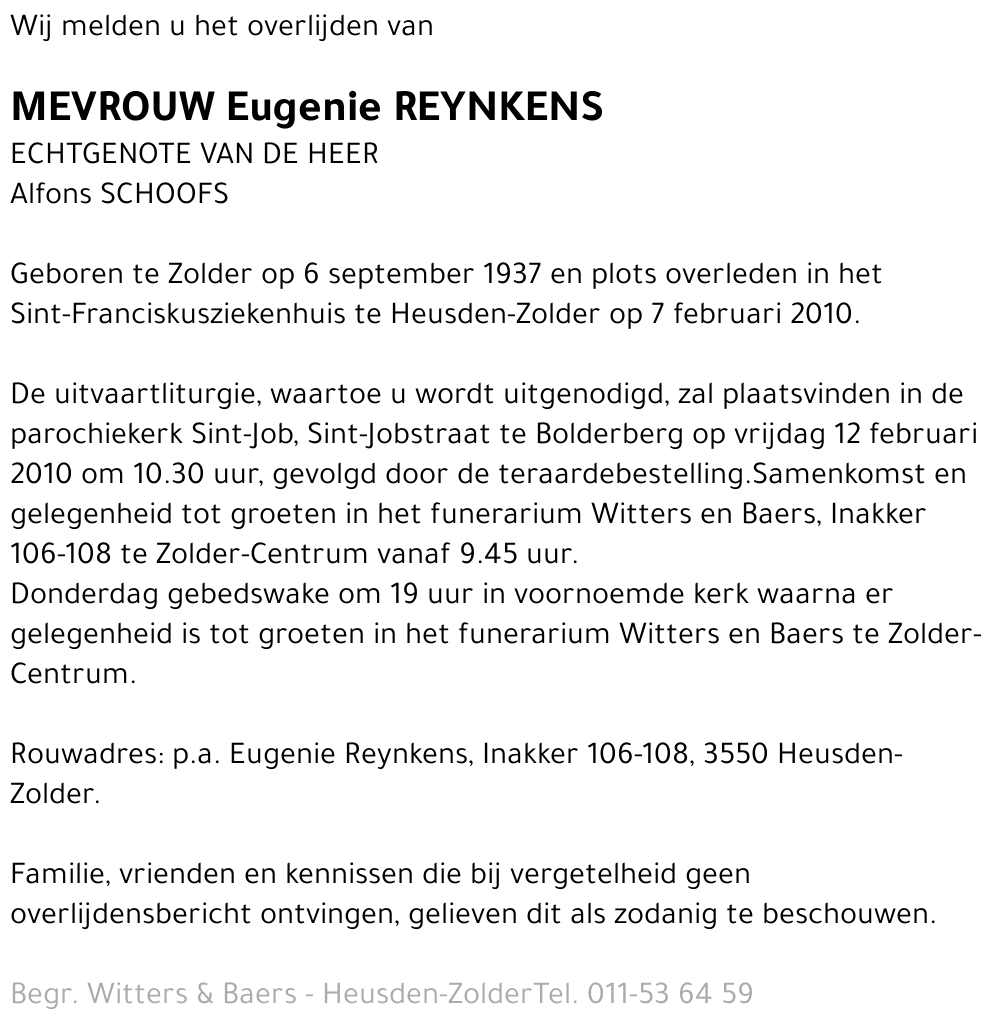 Eugenie Reynkens