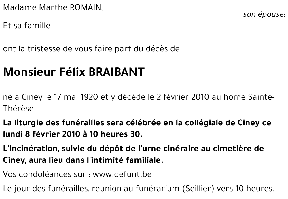 Félix BRAIBANT