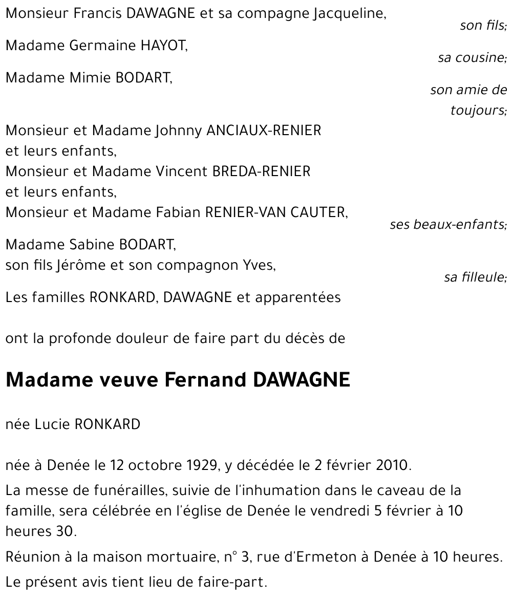 Fernand DAWAGNE