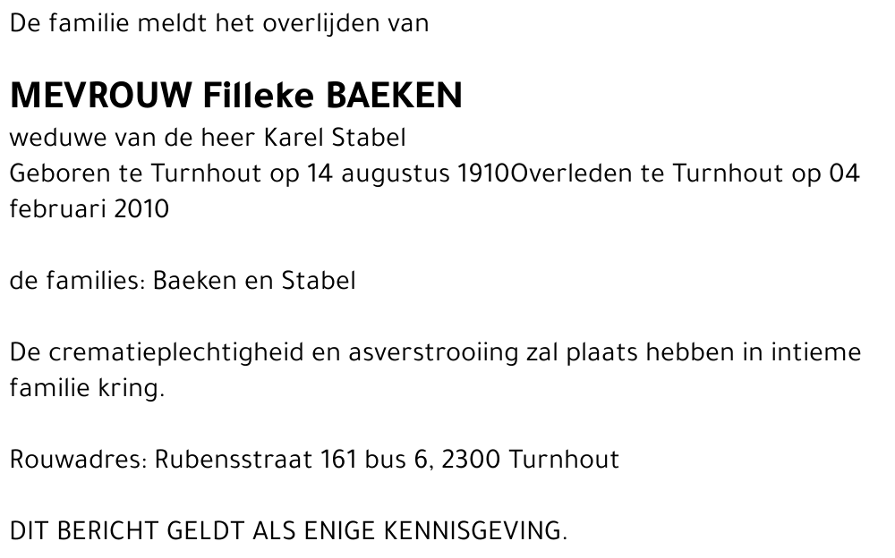 Filleke Baeken