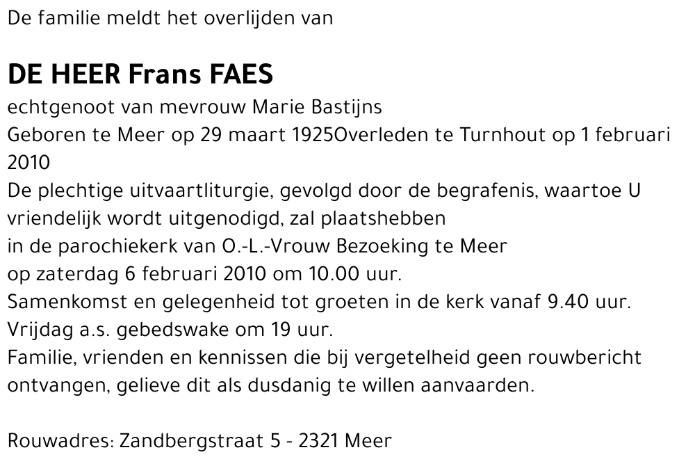 Frans Faes