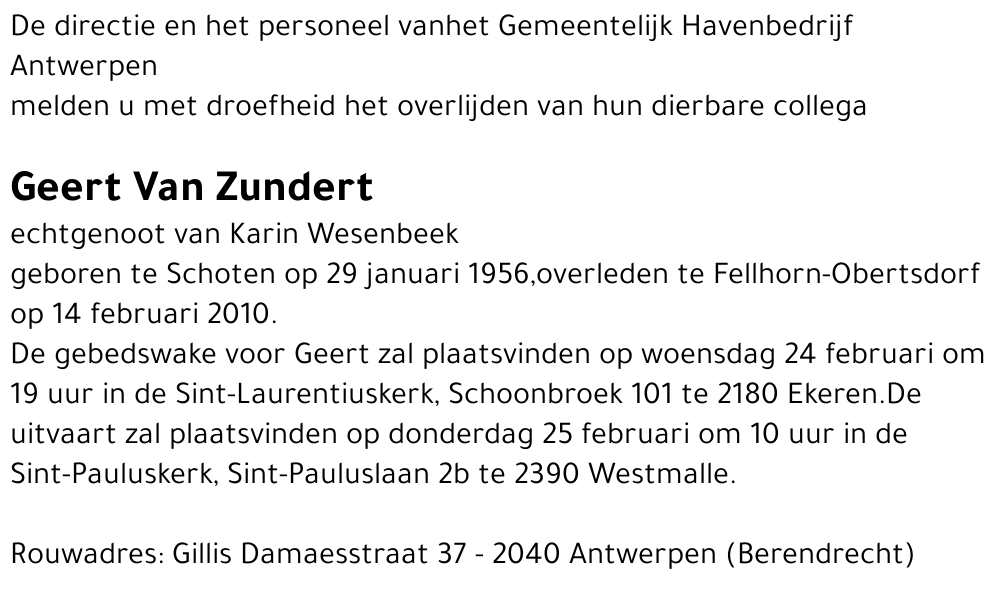 Geert Van Zundert
