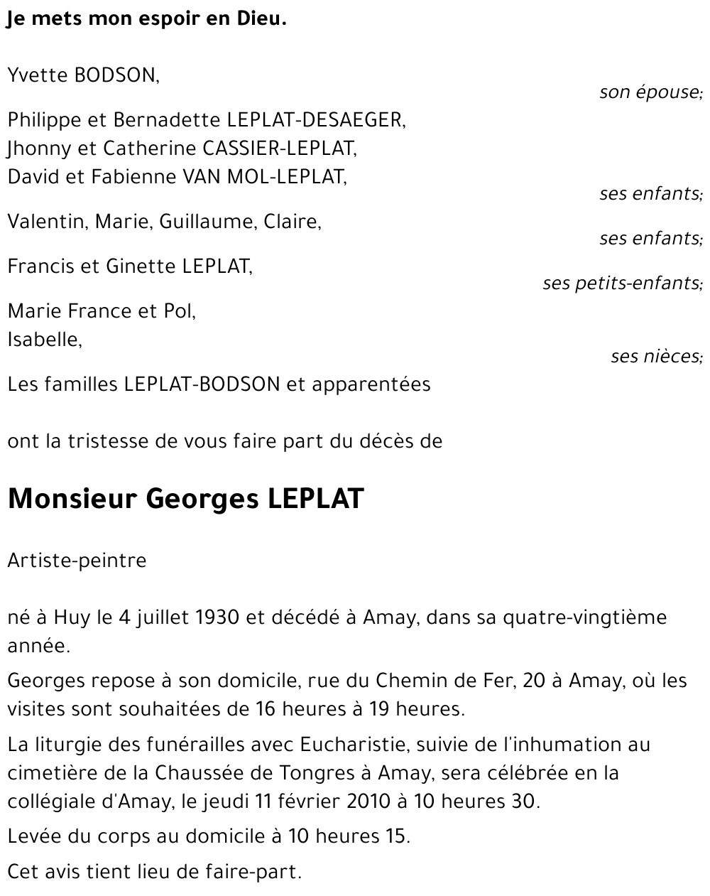 Georges LEPLAT