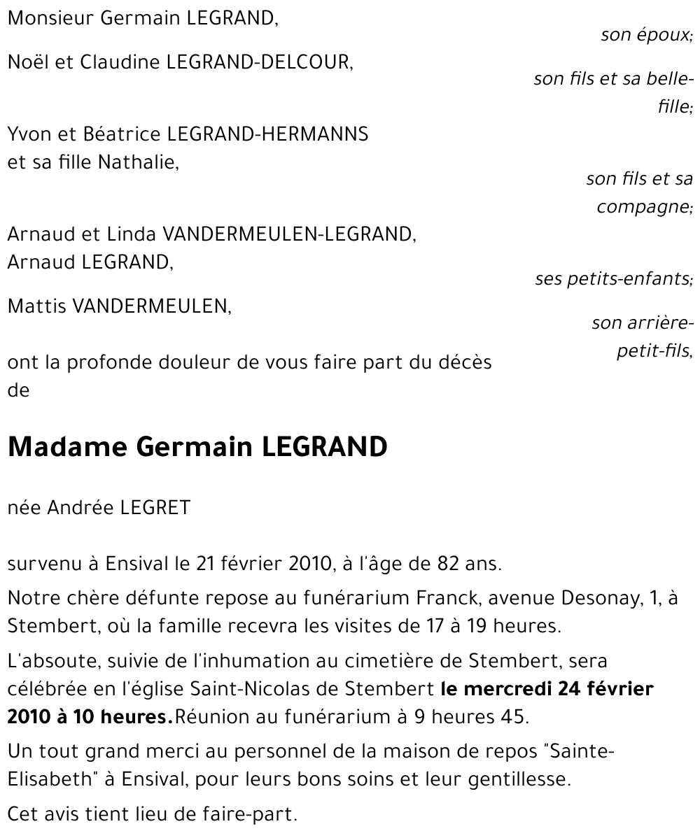 Germain LEGRAND