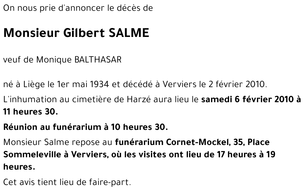 Gilbert SALME