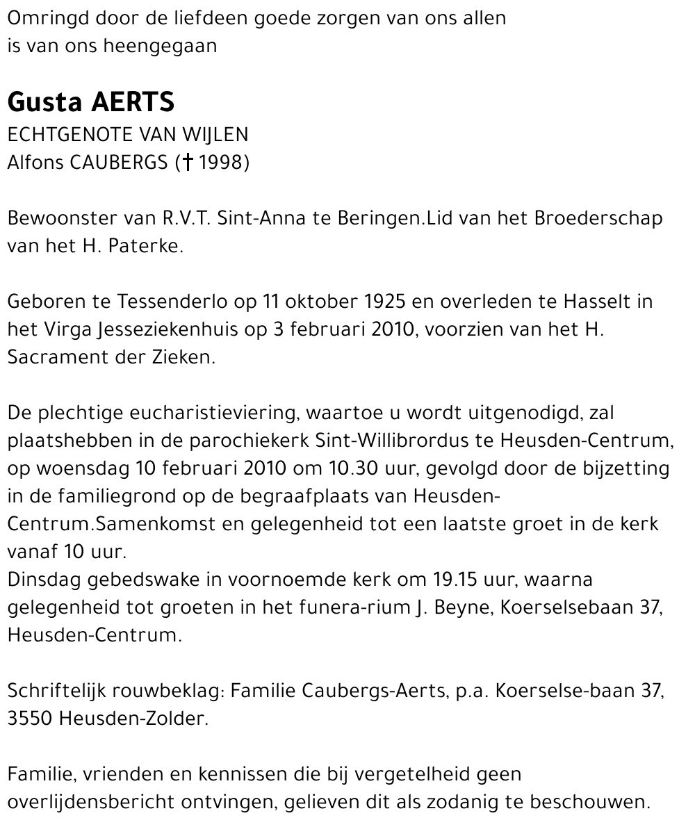 Gusta Aerts